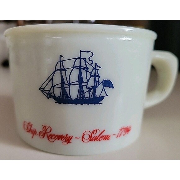 Vintage Old Spice Shulton Shaving Mug ~ Ship Recovery Salem 1794 Grand Turk 1786 - Picture 1 of 7